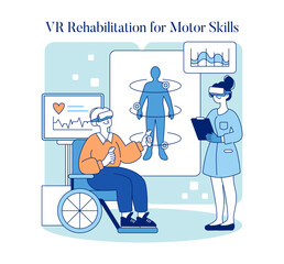 Adaptive Technology. Flat Vector Illustration