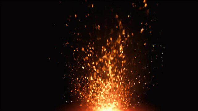 perfect overlaying projects requiring glowing ember effects fiery particle s orange abstract ambient ash background black blast blaze balefire brazier bright burn campfire grooved dark design