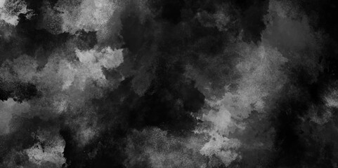 Abstract smoke on black and Fog background. Isolated black background. Steam Mist Fog and Dust Particles. Dark grungy black wall concrete texture wall backdrop. marble stone texture background. 