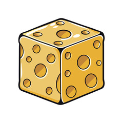 Cheese slices Vector Design Illustration