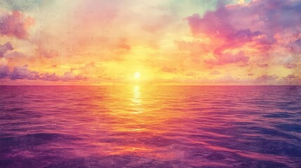 Obraz premium Warm sunset hues fading into textured wallpaper background