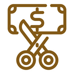 Price Cut Icon Design