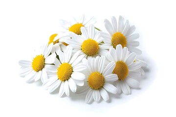 Fototapeta premium Chamomile isolated on a white background, close up