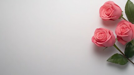 A bouquet of stunning pink roses with lush green leaves, perfect for celebrating love on Valentine's Day