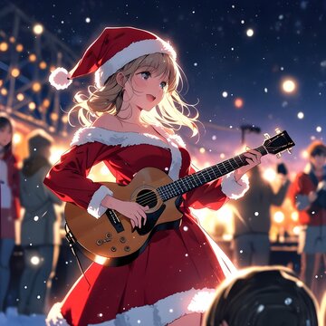 girl with guitar