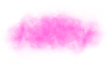 Realistic atmospheric pink smoke, realistic cloud clipart on transparent background