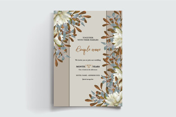 BRIDAL SHOWER FLORAL INVITATION TEMPLATE