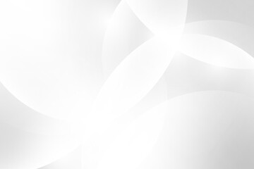 White Minimal Background With Curve Line. Technology Banner. Vector Illustration. Abstract Business Wallpaper