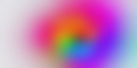 Colorful abstract background shining with bright center and noise texture effect