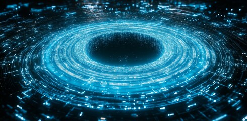 Modern illustration of abstract speed line zoom motion on futuristic digital background.