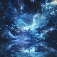 night sky and clouds