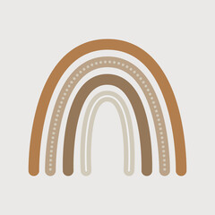 Abstract boho rainbow. Scandinavian style room decoration