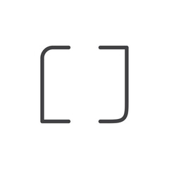 Array icon Logo symbol outline set