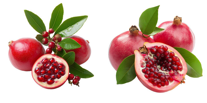 PNG set of grenadilla isolate on transparent and white background