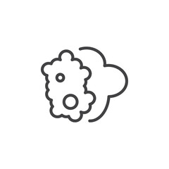 Bubbles icon Logo symbol outline set