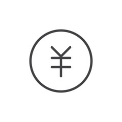 Fototapeta premium Coin icon Logo symbol outline set