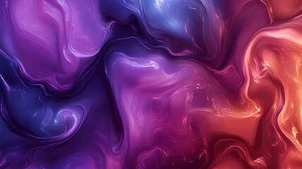 Fototapeta premium Abstract background of flowing vibrant purple and red