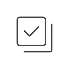 Copy selection icon Logo symbol outline set