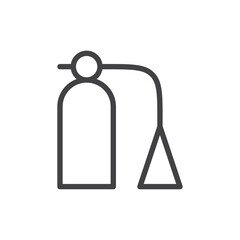 Fire extinguisher icon Logo symbol outline set