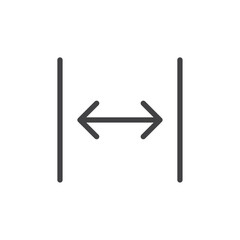 Full width icon Logo symbol outline set