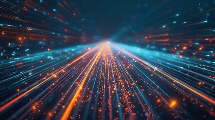 Futuristic Highway Concept for Technology and Innovation Generative AI