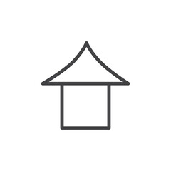 House icon Logo symbol outline set