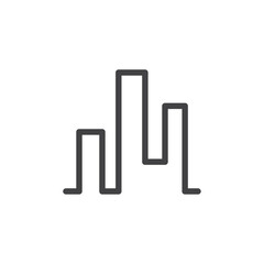 Kagi map icon Logo symbol outline set