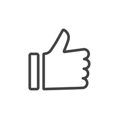 Like icon Logo symbol outline set