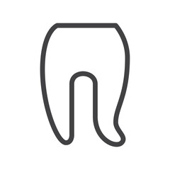 Pants icon Logo symbol outline set