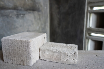 simple and minimalist stone block, copy space and for product display needs.
