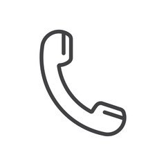 Phone icon Logo symbol outline set