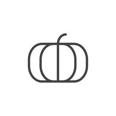Pumpkin icon Logo symbol outline set