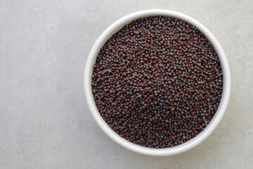 Raw organic black mustards seeds