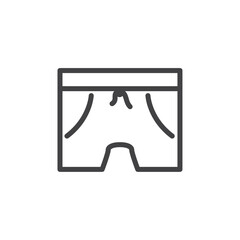 Shorts icon Logo symbol outline set