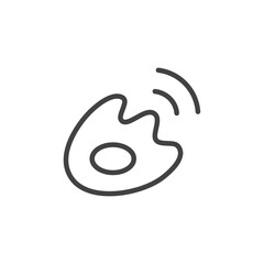 Weibo icon Logo symbol outline set