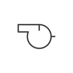 Whistle icon Logo symbol outline set