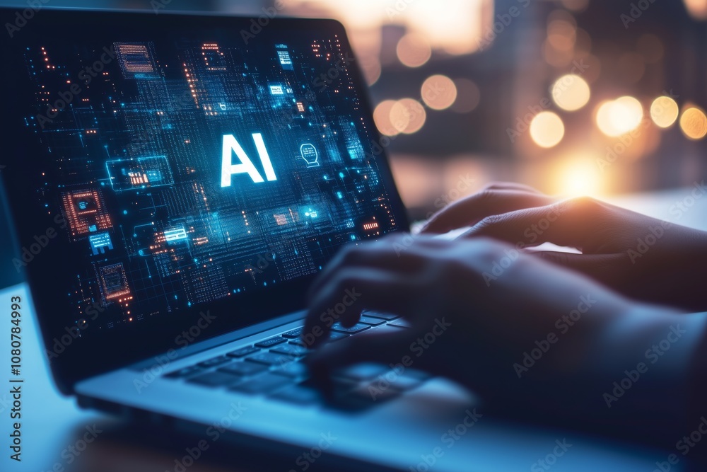 Poster harnessing the power of artificial intelligence in the field of business has ushered in a new and ex