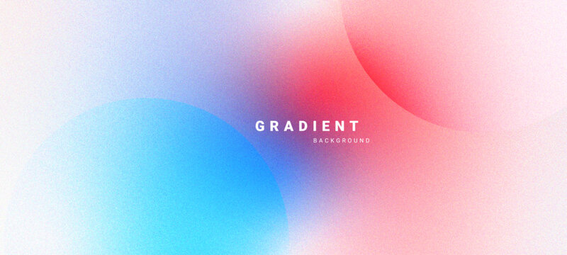 Fototapeta Gradient pastel abstract background with circular shapes.