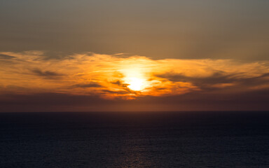 Fototapeta premium Cliff-top sunset on the Greek island of Zakynthos