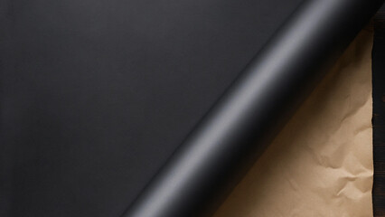 paper rol texture black and white background