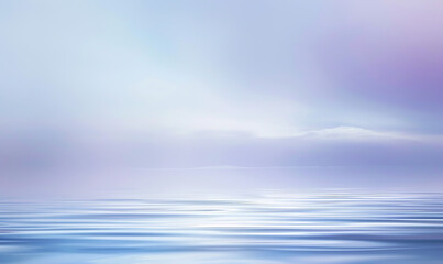 Fototapeta premium Peaceful blend of blue, gray, and lavender tones, radiating calm