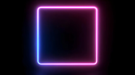 Neon Light Frame Abstract Background