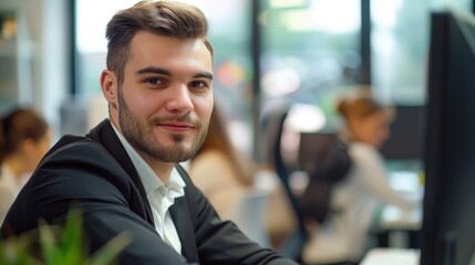 Business Professional at Work Generative AI