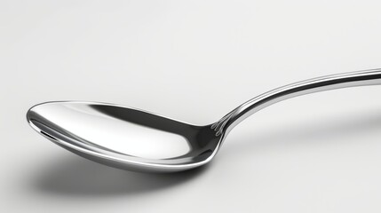 Spoon on White Background for Kitchen or Table Setting Generative AI