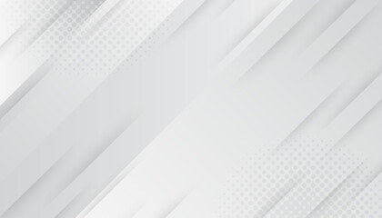 Obraz premium Minimal white and gray background with diagonal lines