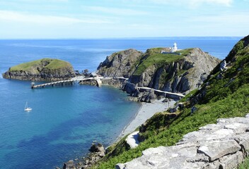Looking down towards the Landing Stage on Lundy Island