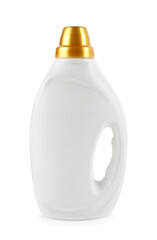 Laundry detergent in bottle isolated on white