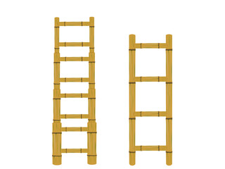 Stairs on a white background.