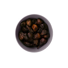bowl of black figs natural sweet diet