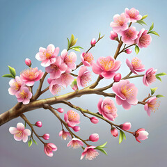 Obraz premium realistic sakura branch